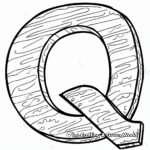 Kid-Friendly Simple Letter Q Coloring Pages 4