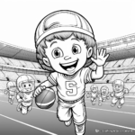 Kid-Friendly Super Bowl Mascots Coloring Pages 1