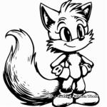 Kid-Friendly Tails Coloring Pages 2