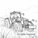 Kid-friendly Tiny John Deere Tractor Coloring Pages 1