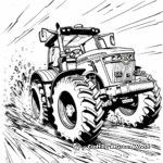 Kid-friendly Tiny John Deere Tractor Coloring Pages 4