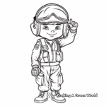 Kid-friendly Top Gun Pilot Coloring Pages 2