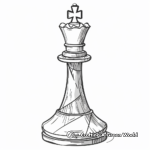 King Chess Piece Coloring Pages 4