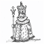 Kings from Around the World Coloring Pages 1