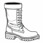 Knee-High Boot Coloring Pages for Fashion Lovers 1