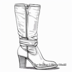 Knee-High Boot Coloring Pages for Fashion Lovers 2