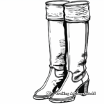 Knee-High Boot Coloring Pages for Fashion Lovers 4