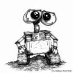 Landscape Wall-E Earth Cleanup Coloring Pages 3