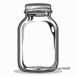 Large Empty Jar Coloring Pages 1