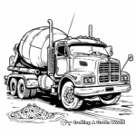 Large Scale Cement Bulker Truck Coloring Sheets 4