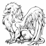 Legendary Creature Gryphon Coloring Sheets 1