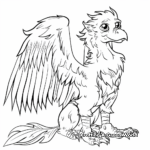 Legendary Creature Gryphon Coloring Sheets 2