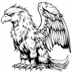 Legendary Creature Gryphon Coloring Sheets 4