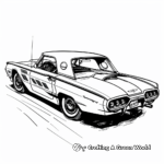 Legendary Ford Thunderbird Classic Car Coloring Pages 1