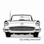 Legendary Ford Thunderbird Classic Car Coloring Pages 4