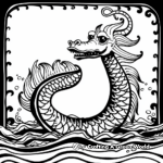 Legendary Loch Ness Monster Coloring Pages 3