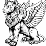 Legendary Sphinx Greek Mythology Coloring Pages 1