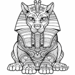 Legendary Sphinx Greek Mythology Coloring Pages 4