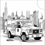 Lego City Ambulance Car Coloring Pages 2