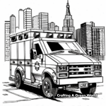 Lego City Ambulance Car Coloring Pages 4