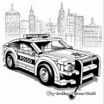 Lego City Police Car Coloring Sheets 2
