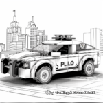 Lego City Police Car Coloring Sheets 3