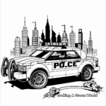 Lego City Police Car Coloring Sheets 4