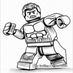 Lego Hulk in Action Coloring Pages 3