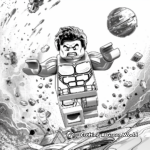 Lego Hulk in Space Coloring Pages 2