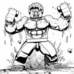 Lego Hulk Transformation Scene Coloring Pages 3