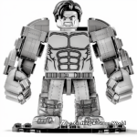 Lego Hulk Transformation Scene Coloring Pages 4