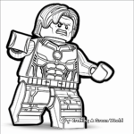 Lego Hulk with other Avengers Coloring Pages 1