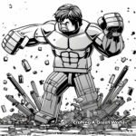 Lego Hulk with other Avengers Coloring Pages 2