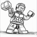Lego Hulk with other Avengers Coloring Pages 3