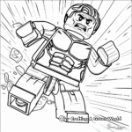 Lego Hulk with other Avengers Coloring Pages 4
