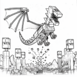 Lego Minecraft Dragon Coloring Pages for Fantasy Lovers 2
