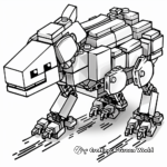 Lego Minecraft Dragon Coloring Pages for Fantasy Lovers 4