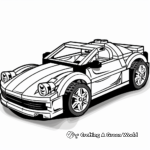 Lego Sports Car Convertible Coloring Pages 3