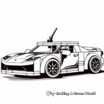 Lego Sports Car Convertible Coloring Pages 4