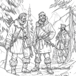 Lewis and Clark Exploring the Wilderness Coloring Pages 1