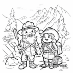 Lewis and Clark Exploring the Wilderness Coloring Pages 2