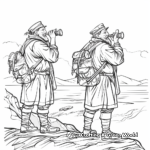 Lewis and Clark Exploring the Wilderness Coloring Pages 3