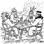 Lewis and Clark Meeting Indian Tribes Coloring Pages 1