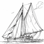 Lewis and Clark Sailing Down the Missouri River Coloring Pages 4