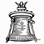 Liberty Bell and Constitution Coloring Sheets 1