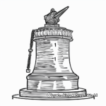 Liberty Bell and the 13 Colonies Coloring Pages 3