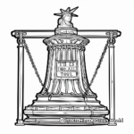 Liberty Bell and the 13 Colonies Coloring Pages 4