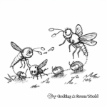 Life of a Fly: Fly Lifecycle Coloring Pages 2