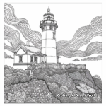 Lightful Lighthouse of Hope Coloring Pages 2
