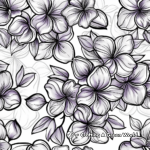 Lilac Florals Coloring Pages for Adults 2